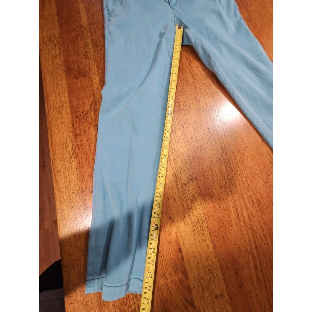 Pilcro Anthropologie Hyphen Chino Pants Teal Blue Green Size 26 Womens 31x29.5 - Picture 5 of 10